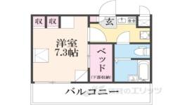 レオパレスセジュール新保間取り図面