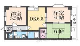 グレースコーポ東生駒間取り図面