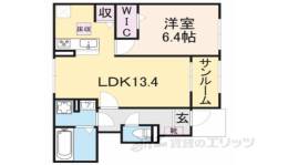 プティ　フォレスタ柏原２間取り図面