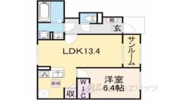 プティ　フォレスタ柏原２間取り図面