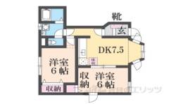 イーストサニーハイツヨシカワ２間取り図面