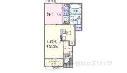 チャロズ　コート間取り図面