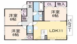 ロイヤル倉治Ｃ棟間取り図面