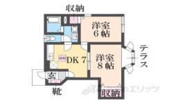 ウエストナウＢ間取り図面