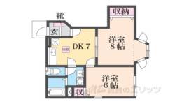 ウエストナウＢ間取り図面