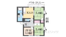 ハイツ賀目山間取り図面