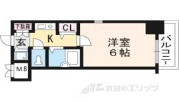 リーガル京都河原町２間取り図面