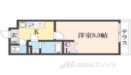 ＬｉｎｅａｇｅＣｏｕｒｔ野洲駅西間取り図面