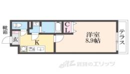 ＬｉｎｅａｇｅＣｏｕｒｔ野洲駅西間取り図面