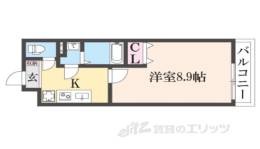 ＬｉｎｅａｇｅＣｏｕｒｔ野洲駅西間取り図面