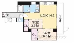 マーブルコート星田間取り図面