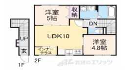 バックパレス香里間取り図面