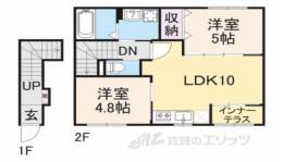 バックパレス香里間取り図面