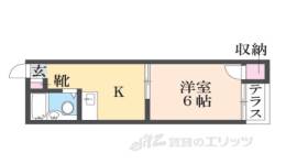 シップス甲斐田２間取り図面