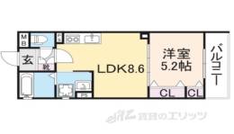 ラモーナ中野本町１間取り図面