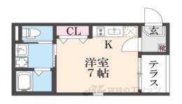ハーモニーテラス唐橋門脇町間取り図面