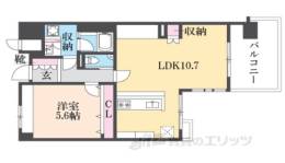 ヴィルヌーブ堀川五条間取り図面