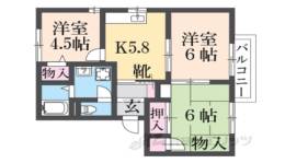Ｂ・コーポ松尾間取り図面