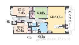 ﾃﾞｨｰｸﾞﾗﾌｫｰﾄ香里ヶ丘ｽｶｲﾌｫｰﾄ間取り図面