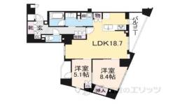 ジオ京都御所西間取り図面