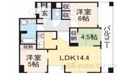 レスタージュ御池高瀬川間取り図面