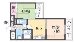 サンパレス２１奈良２間取り図面