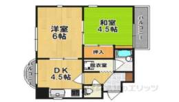 サンパレス２１奈良２間取り図面