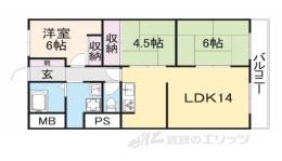 サングレース大和高田間取り図面