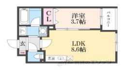 シュエットメゾン綾小路間取り図面