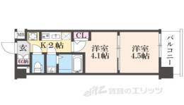 エステムコート京都祥邸間取り図面