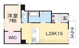 シャーメゾン上鳥羽間取り図面