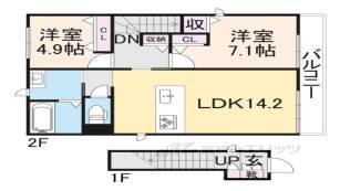 シャーメゾン上鳥羽間取り図面