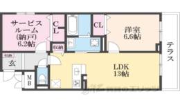 グロブナーコート丹波口間取り図面