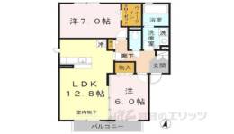 クレールふたがみ間取り図面