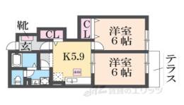 フロイラインアミィB間取り図面