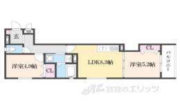 フォレストクリエオーレ上島町弐番館間取り図面