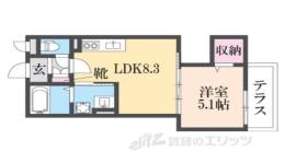 フォレストクリエオーレ上島町弐番館間取り図面