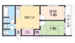 木幡金草原アパート間取り図面