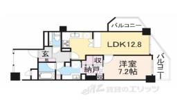 デ・リード北大路駅前間取り図面