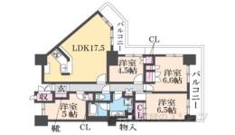 リーデンスタワー草津間取り図面