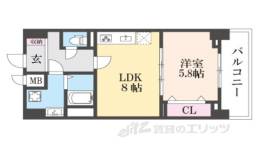 ココ　クレメント２間取り図面