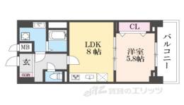 ココ　クレメント２間取り図面