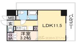 エス・キュート尼崎２間取り図面