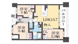 ヴェリテ・ラウロ山科音羽川間取り図面