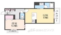 シャーメゾン生駒東新町間取り図面