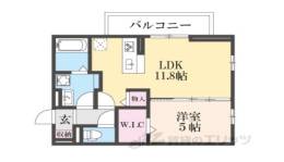BRANSIA鷹飼町北間取り図面