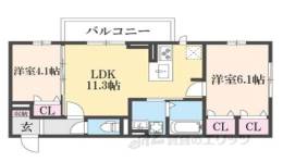 BRANSIA鷹飼町北間取り図面