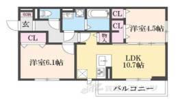 BRANSIA鷹飼町北間取り図面