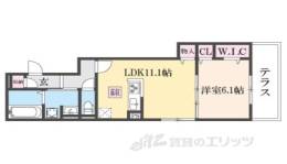 ＧＲＡＭＭ深草Sｏｕｔｈ間取り図面