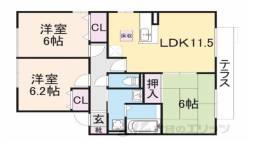 セジュール嘉平Ｅ棟間取り図面